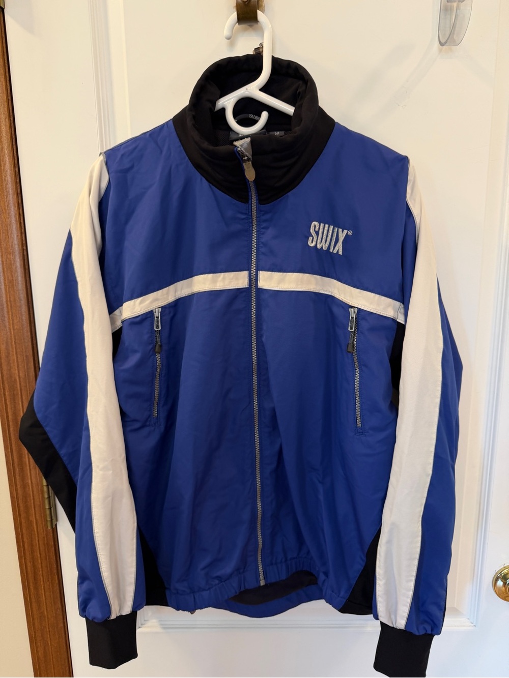 Swix Men's Medium Blue/White/Black Lightweight Tech Wear Jacket